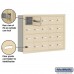 Salsbury Cell Phone Storage Locker - 4 Door High Unit (5 Inch Deep Compartments) - 20 A Doors - Sandstone - Recessed Mounted - Master Keyed Locks  19045-20SRK